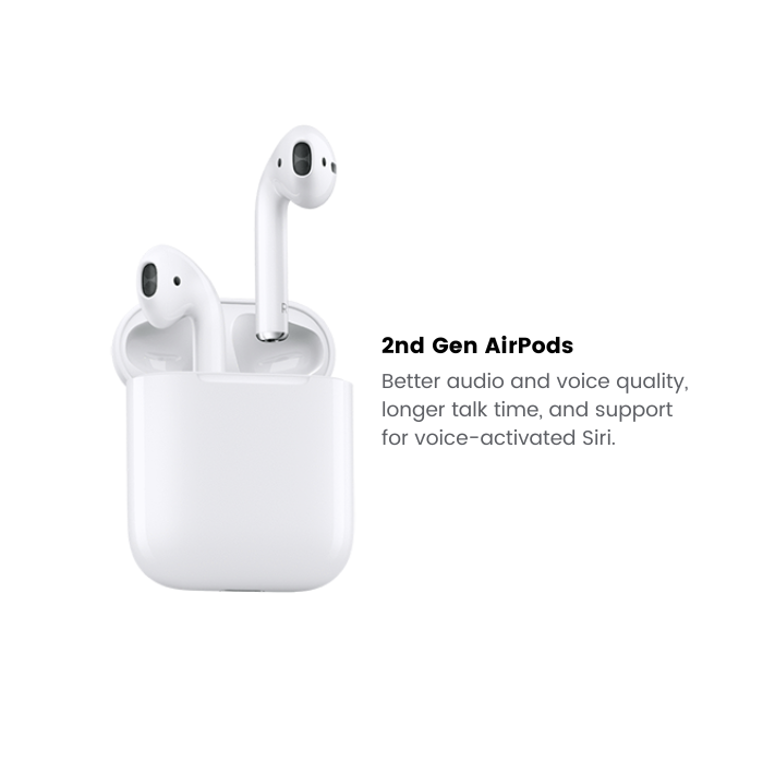 2nd Gen AirPods with Battery Replacement (Wireless Case)(Refu